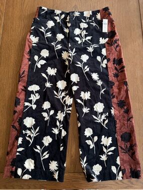 NWT Anthropologie Maeve The Colette Brown Black White Floral
